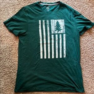 Men's Green Graphic T-Shirt